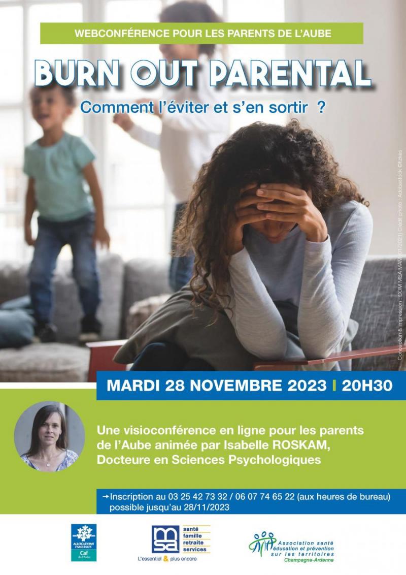 CAF - Webconférence Pour Les Parents Sur Le Burn Out Parental